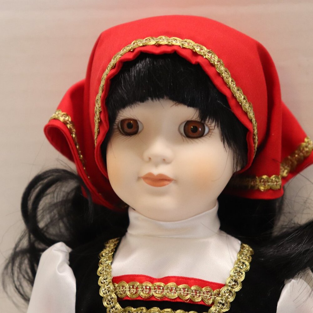 American Dreams Porcelain Doll Athena from Greece - Picture 2 of 10